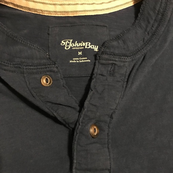 *3/$12* St. John's Bay Blue Polo, M - Picture 2 of 6